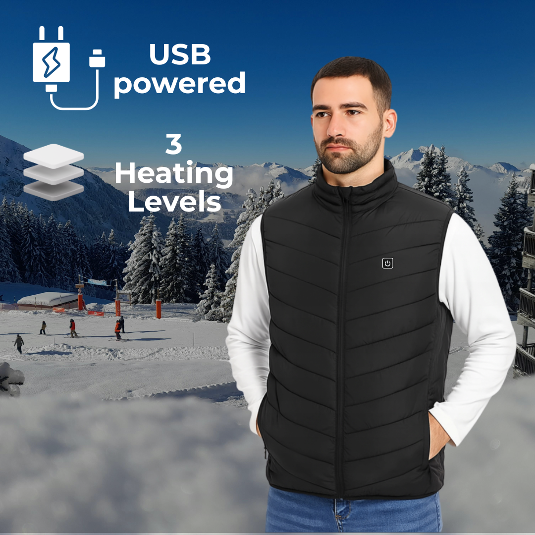 USB nabíjacia vyhrievacia vesta - rôzne veľkosti